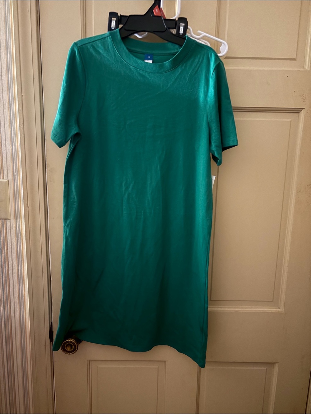 Old Navy Green Mini T-Shirt Dress